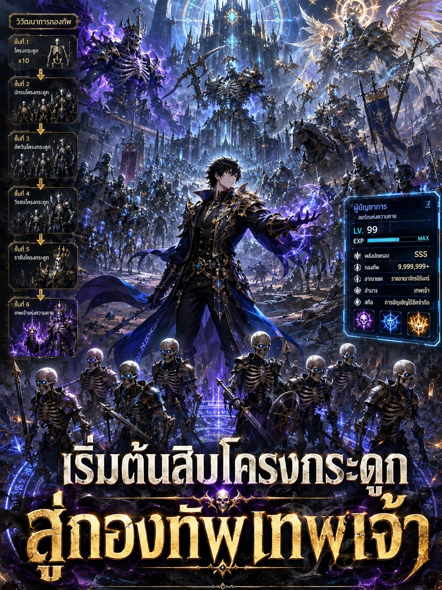 เริ่มต้นสิบโครงกระดูก สู่กองทัพเทพเจ้า
