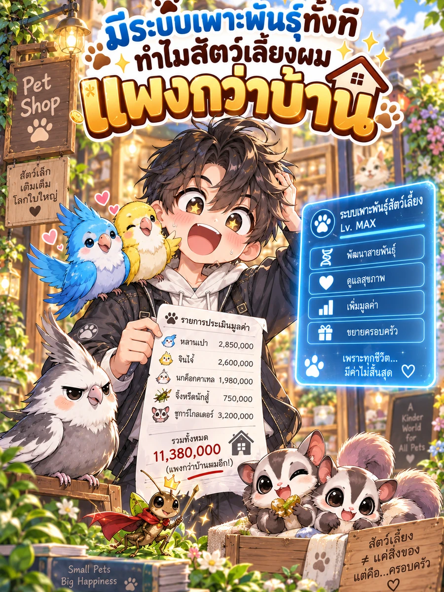มีระบบเพาะพันธุ์ทั้งที ทำไมสัตว์เลี้ยงผมแพงกว่าบ้าน