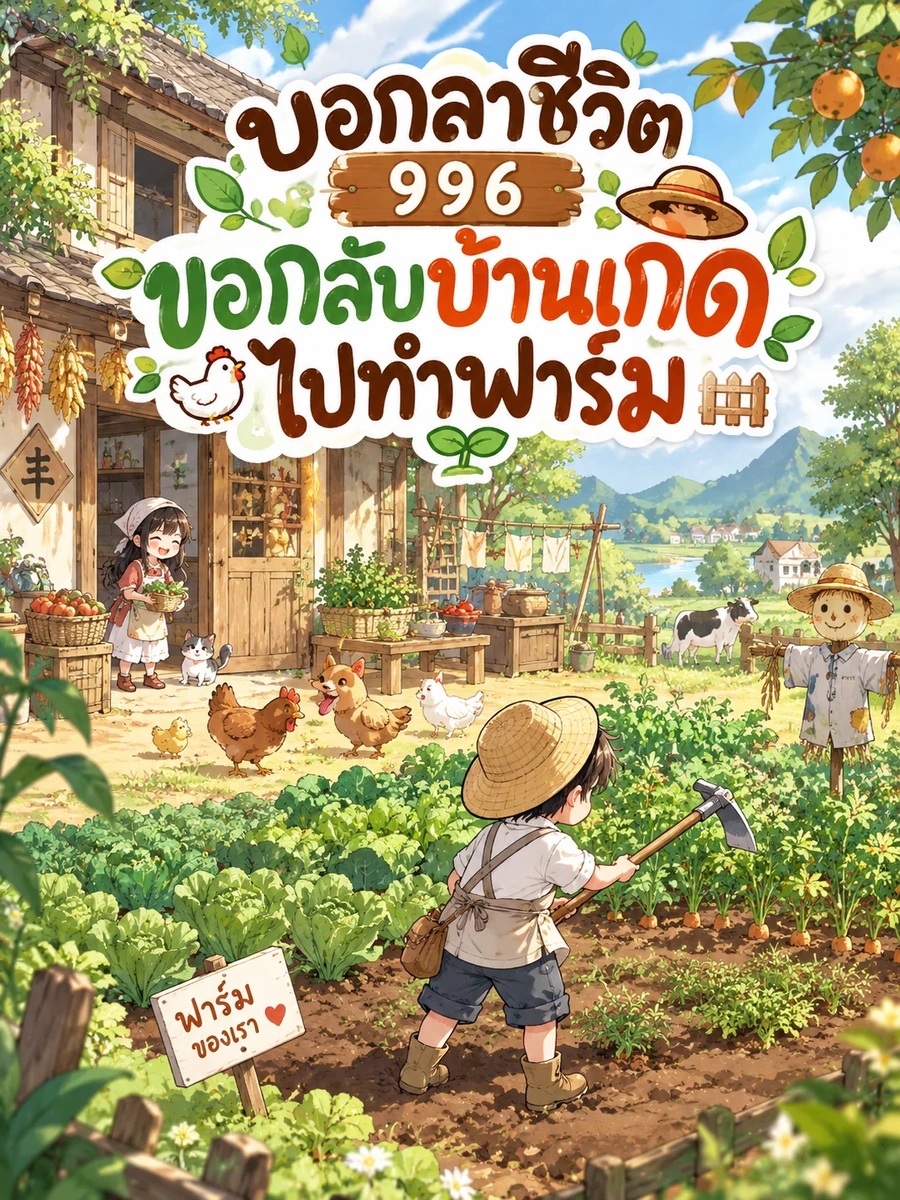 (จบแล้ว) บอกลาชีวิต 996 ขอกลับบ้านเกิดไปทำฟาร์ม