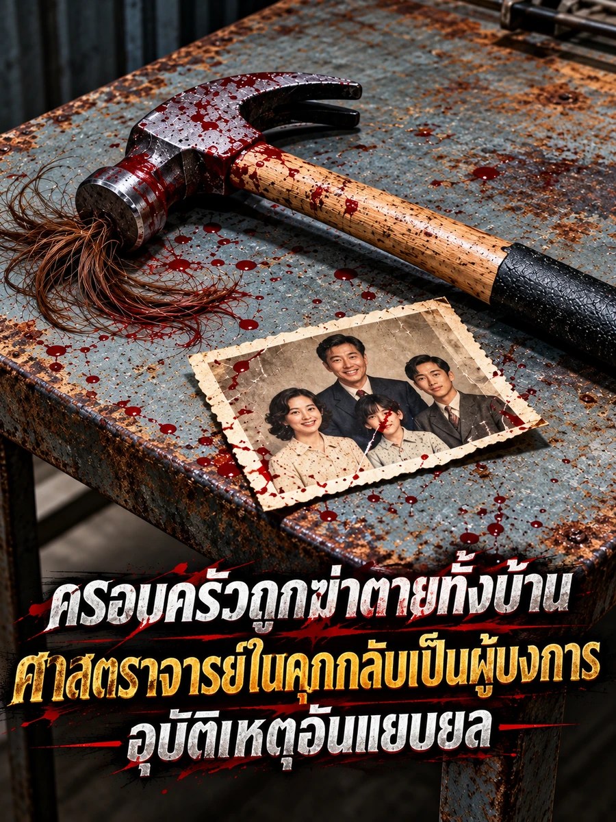 ครอบครัวถูกฆ่าตายทั้งบ้าน ศาสตราจารย์ในคุกกลับเป็นผู้บงการอุบัติเหตุอันแยบยล
