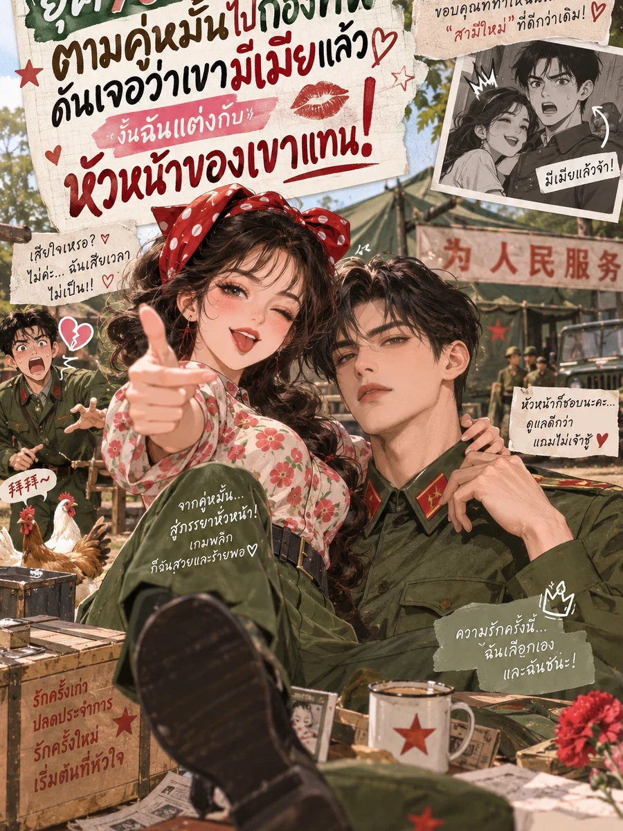 (จบแล้ว) ยุค 70: ตามคู่หมั้นไปกองทัพ ดันเจอว่าเขามีเมียแล้ว งั้นฉันแต่งกับหัวหน้าของเขาแทน!