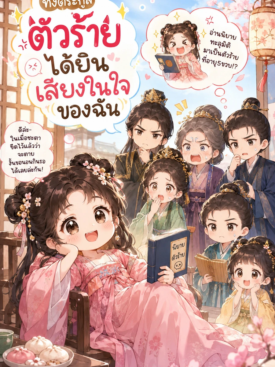 ทั้งตระกูลตัวร้ายได้ยินเสียงในใจของฉัน