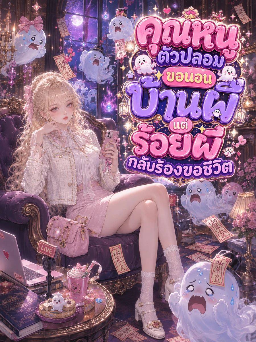 [จบแล้ว ฟรี50ตอน]คุณหนูตัวปลอมขอนอนบ้านผี แต่ร้อยผีกลับร้องขอชีวิต