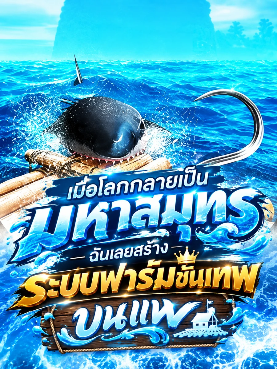 เมื่อโลกกลายเป็นมหาสมุทร ฉันเลยสร้างระบบฟาร์มขั้นเทพบนแพ