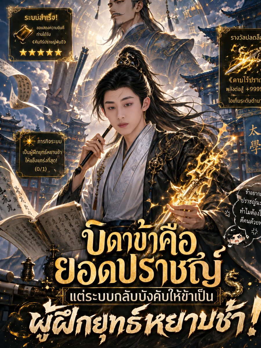 บิดาข้าคือปราชญ์ศักดิ์สิทธิ์ แต่ระบบกลับบังคับให้ข้าเป็นผู้ฝึกยุทธ์หยาบช้า!