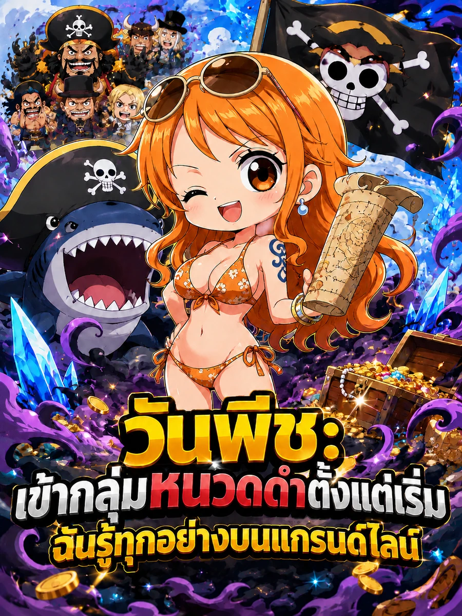 วันพีช: เข้ากลุ่มหนวดดำตั้งแต่เริ่ม ฉันรู้ทุกอย่างบนแกรนด์ไลน์