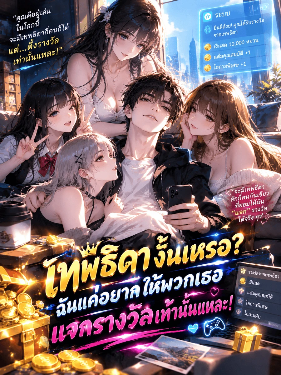 เทพธิดางั้นเหรอ? ฉันแค่อยากให้พวกเธอแจกรางวัลเท่านั้นแหละ!
