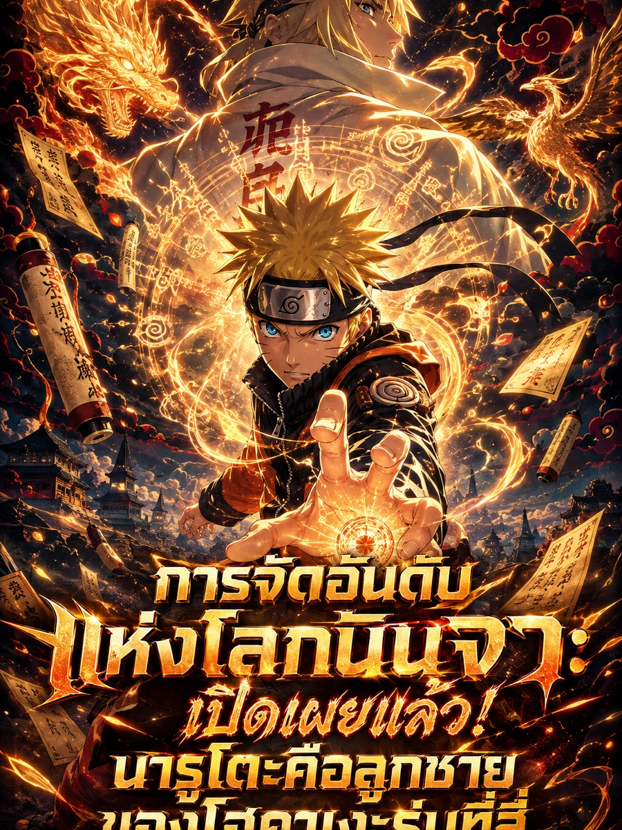 การจัดอันดับแห่งโลกนินจา: เปิดเผยแล้ว! นารูโตะคือลูกชายของโฮคาเงะรุ่นที่สี่