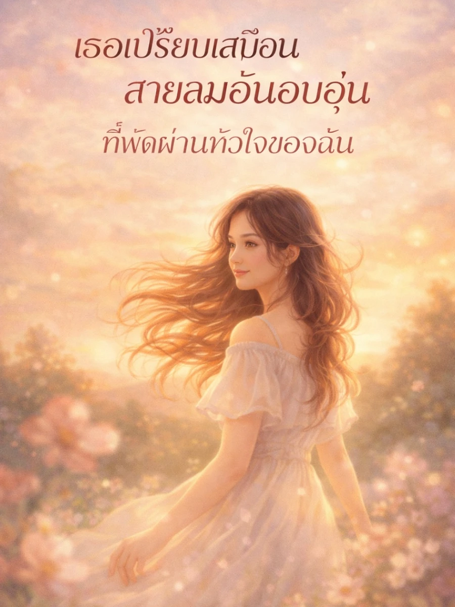 เธอเปรียบเสมือนสายลมอันอบอุ่นที่พัดผ่านหัวใจของฉัน