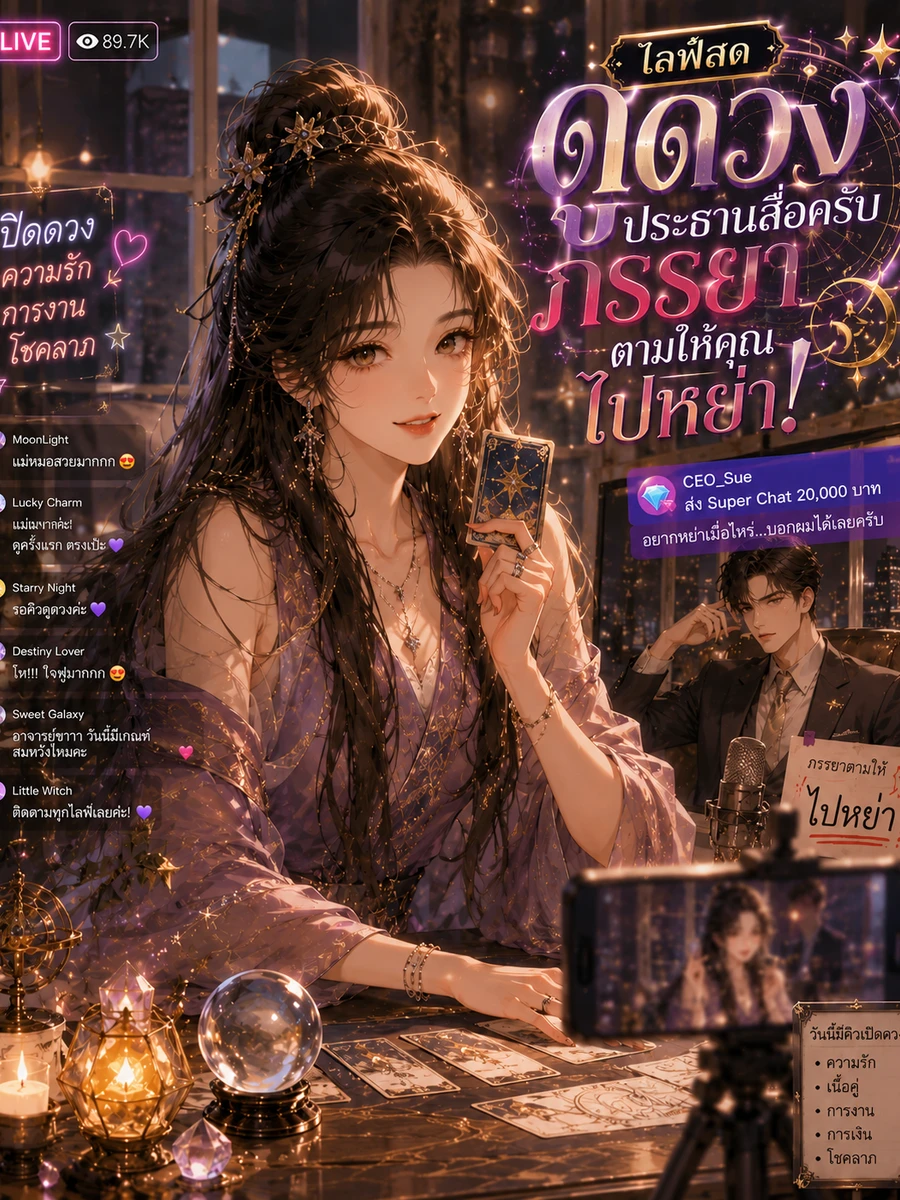 ไลฟ์สดดูดวง:ประธานสือครับ ภรรยาตามให้คุณไปหย่า!
