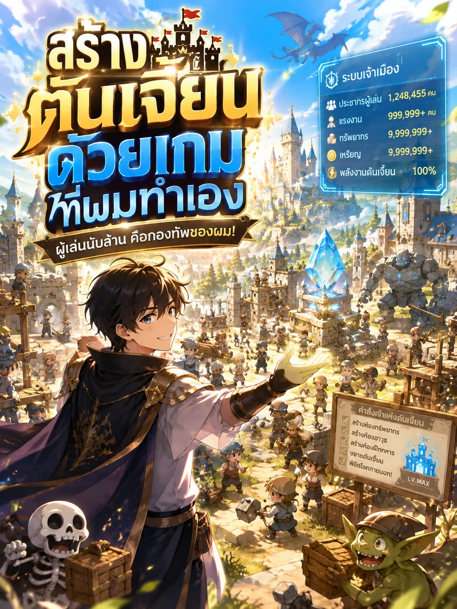 สร้างดันเจี้ยนด้วยเกมที่ผมทำเอง (ฟรี 100 ตอน)