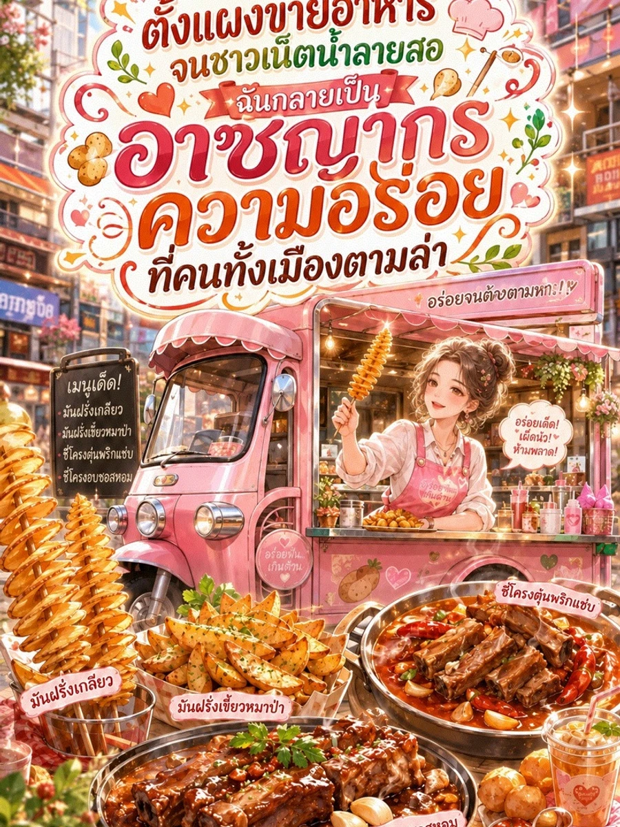 [จบแล้ว] ตั้งแผงขายอาหารจนชาวเน็ตน้ำลายสอ ฉันกลายเป็นอาชญากรความอร่อยที่คนทั้งเมืองตามล่า