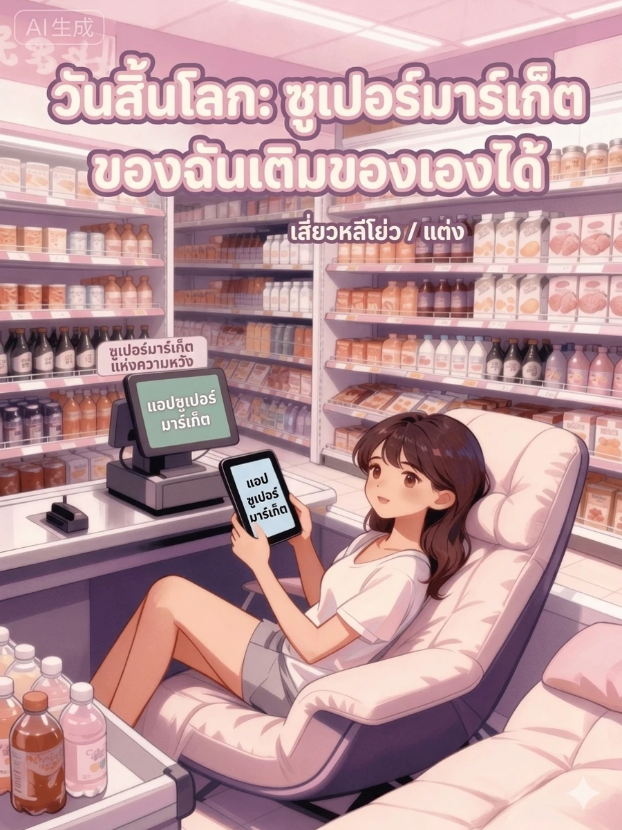 วันสิ้นโลก: ซูเปอร์มาร์เก็ตของฉันเติมสินค้าให้เองโดยอัตโนมัติ