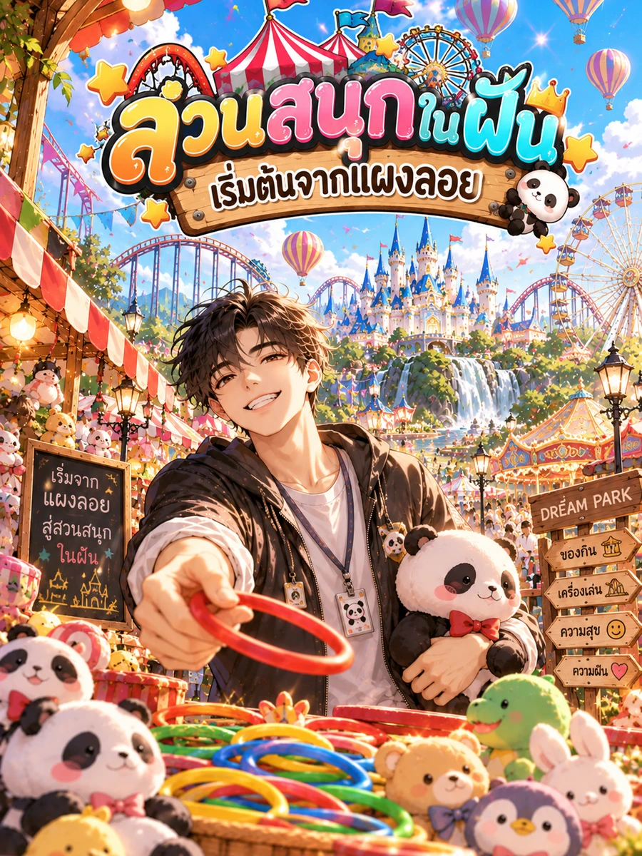 สวนสนุกในฝัน เริ่มต้นจากแผงลอย