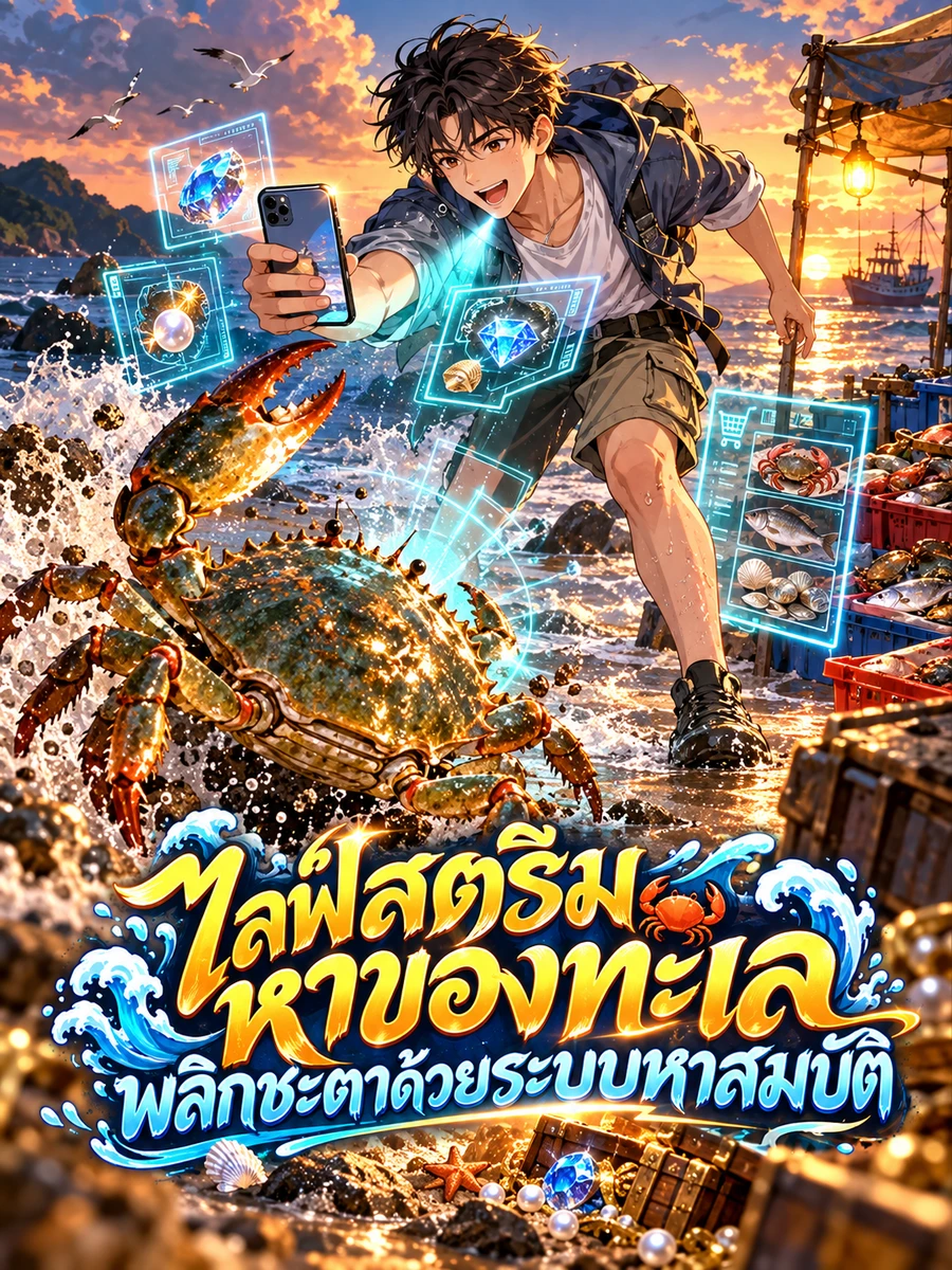 ไลฟ์สตรีมหาของทะเล พลิกชะตาด้วยระบบหาสมบัติ