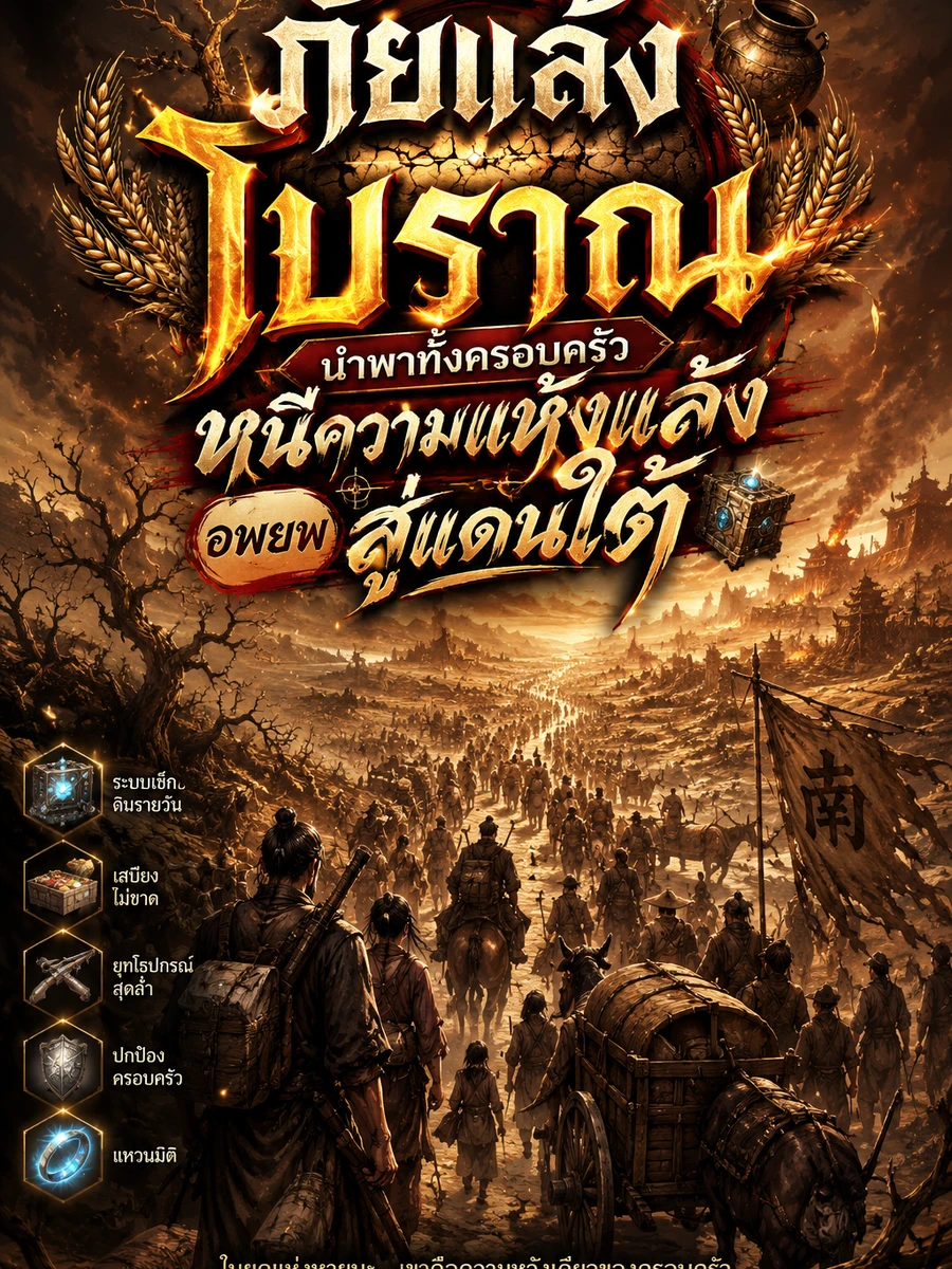 ภัยแล้งโบราณ นำพาทั้งครอบครัวหนีความแห้งแล้งอพยพสู่แดนใต้