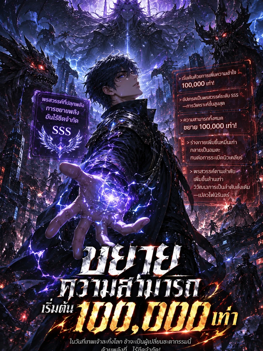 (ชนต้นฉบับ)ขยายความสามารถเริ่มต้น 100,000 เท่า