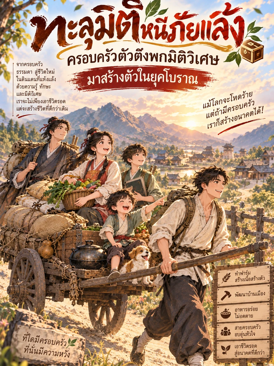 [จบแล้ว] ทะลุมิติหนีภัยแล้ง: ครอบครัวตัวตึงพกมิติวิเศษมาสร้างตัวในยุคโบราณ