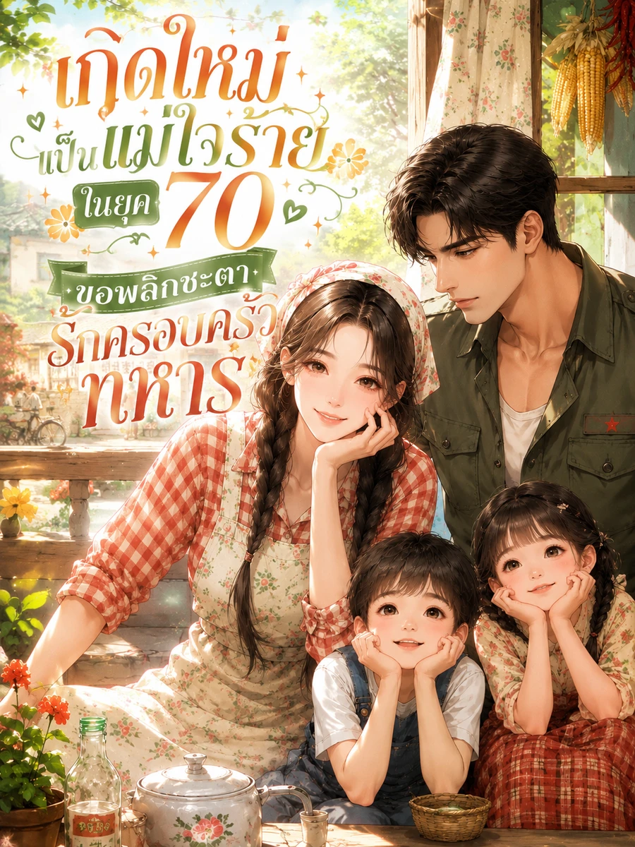 เกิดใหม่เป็นแม่ใจร้ายในยุค 70 ขอพลิกชะตารักครอบครัวทหาร