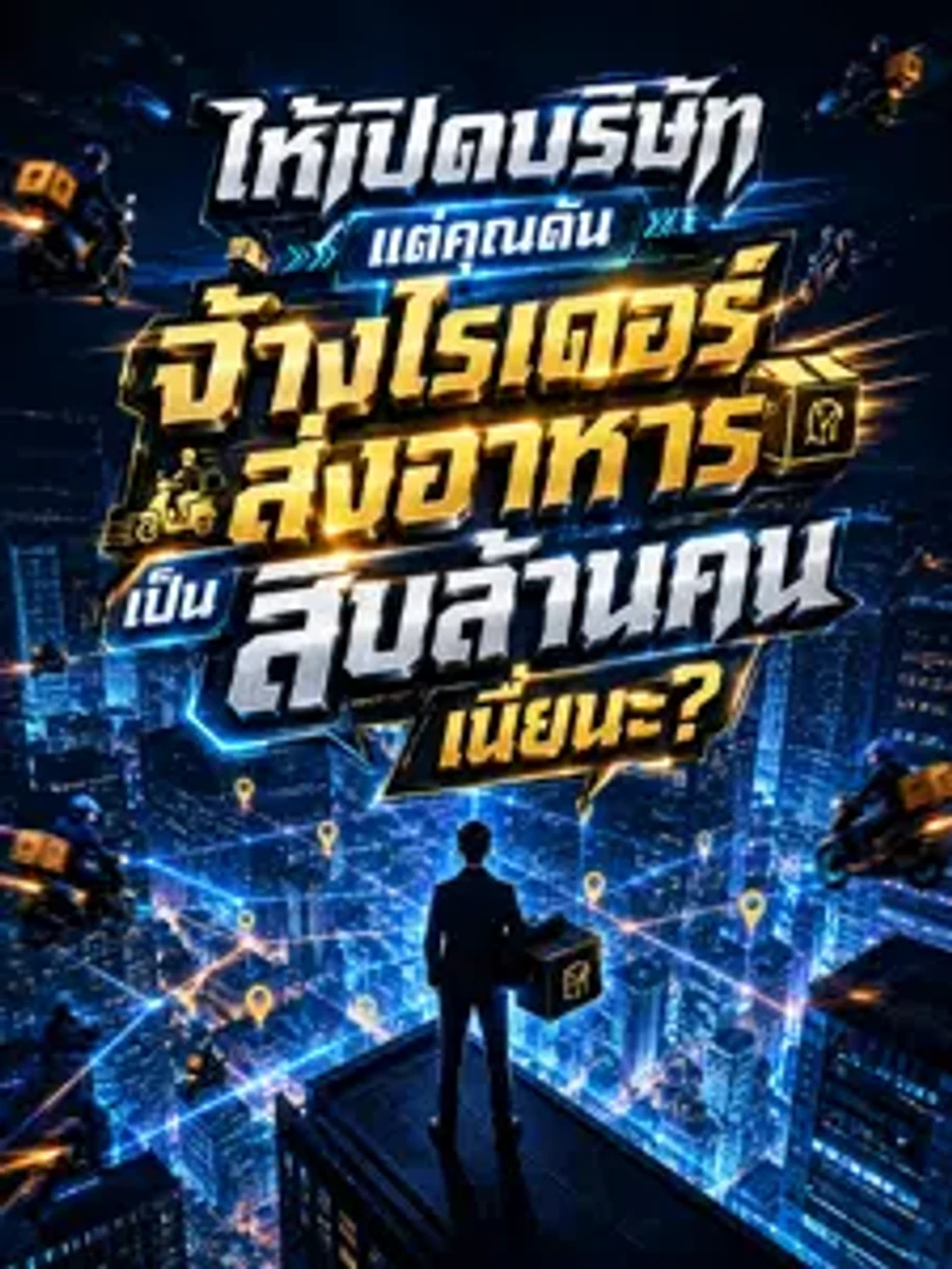 ให้เปิดบริษัท แต่คุณดันจ้างไรเดอร์ส่งอาหารเป็นสิบล้านคนเนี่ยนะ?