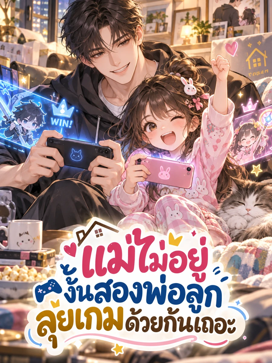 แม่ไม่อยู่ งั้นสองพ่อลูกลุยเกมด้วยกันเถอะ
