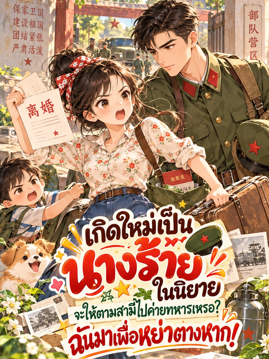 เกิดใหม่เป็นนางร้ายในนิยาย จะให้ตามสามีไปค่ายทหารเหรอ? ฉันมาเพื่อหย่าต่างหาก!