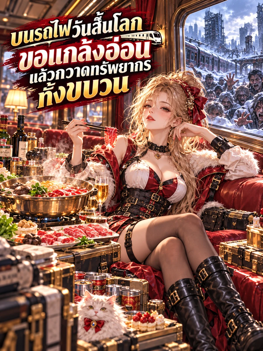 บนรถไฟวันสิ้นโลก ขอแกล้งอ่อนแล้วกวาดทรัพยากรทั้งขบวน